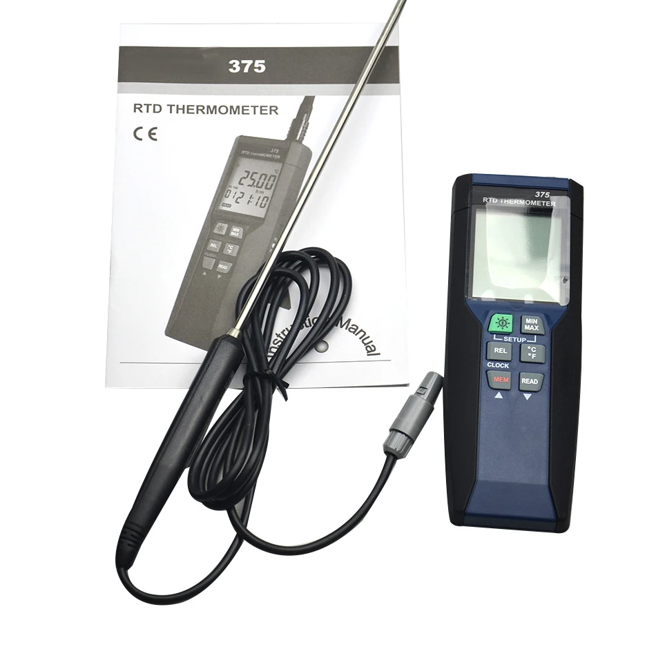 

CENTER-375 High Accuracy Precision Temperature Recorder RTD Thermometer (0.01C Resolution)