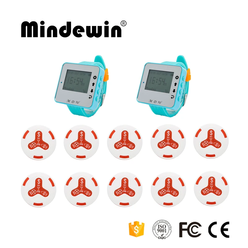 Mindewin высокое качество Ресторан беспроводной пейджер система официанта Смарт