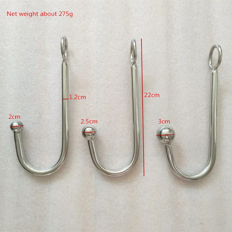 304 Stainless Steel Metal Anal Hook Sex Toys for Woman Man Couple Butt Plug Ass Stopper BDSM Fetish Slave Bondage Ball | Красота и
