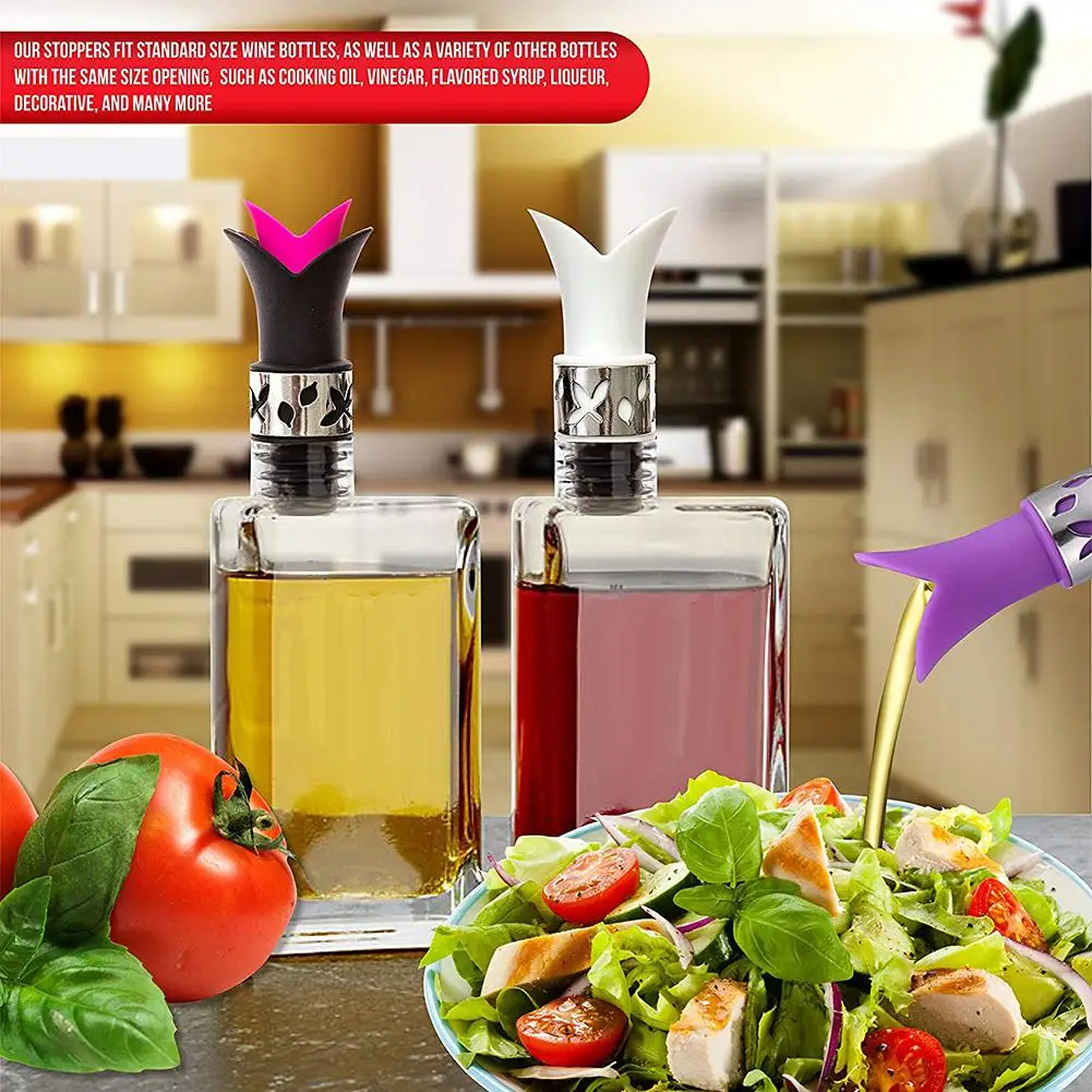 3 шт силиконовые лилии многоразовые герметичные свежее хранение красный Вино