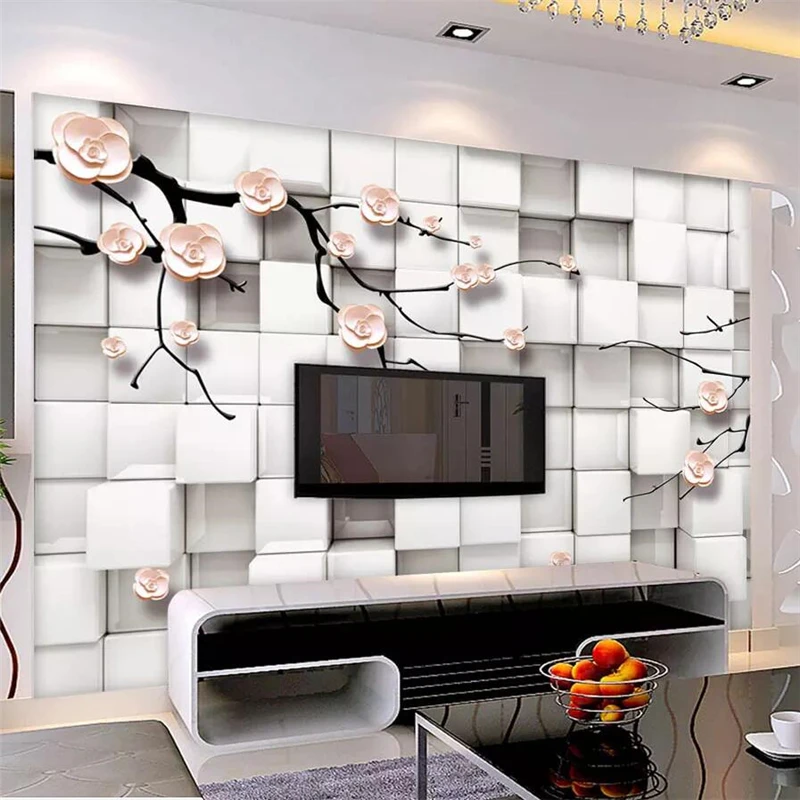 3d фотообои beibehang на заказ элегантные квадратные Настенные обои с изображением