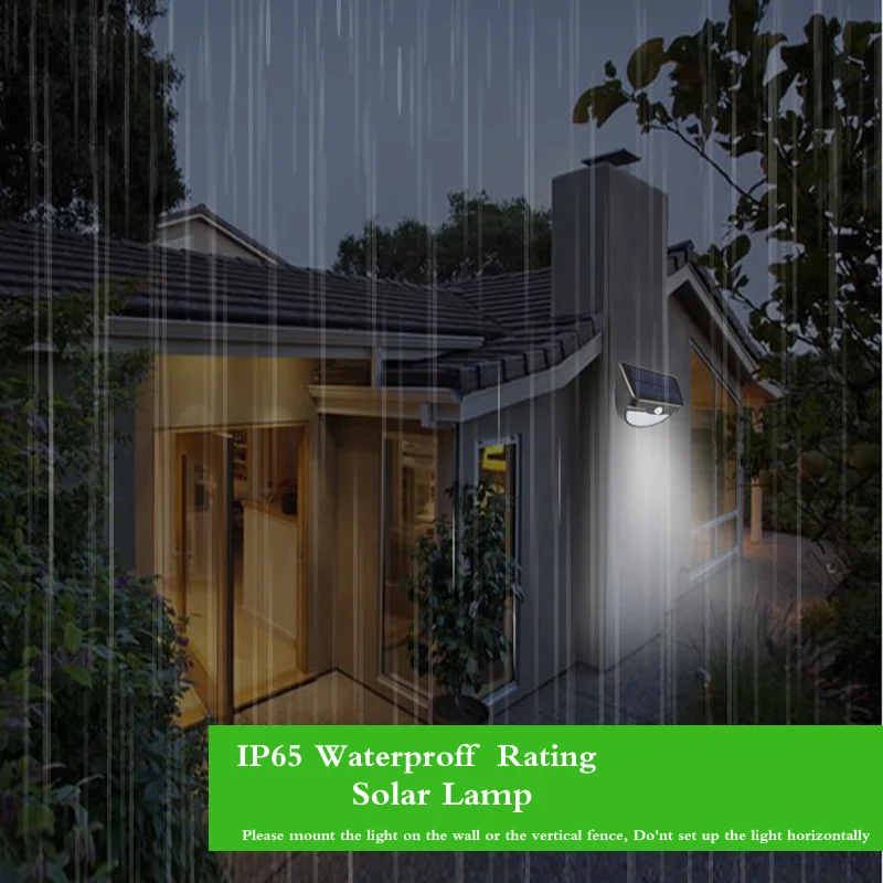 37 LEDs Solar Powered Human Body Induction Lighting Control Wall Lamp for Outdoor Courtyard Waterproof Emergency Garden Light | Лампы и