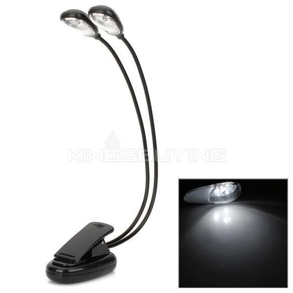 Double Pole 6-LED White Light USB Flexible Neck Desk Lamp (3 x AAA) #1700477 | Компьютеры и офис