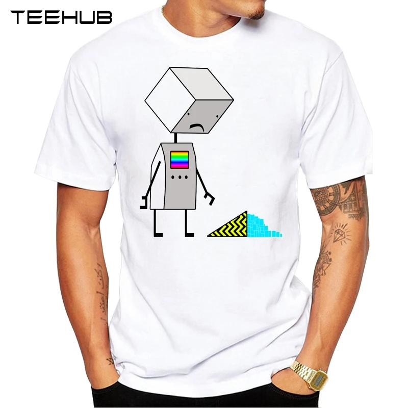Новое поступление 2019 крутая Мужская модная дизайнерская футболка TEEHUB с принтом