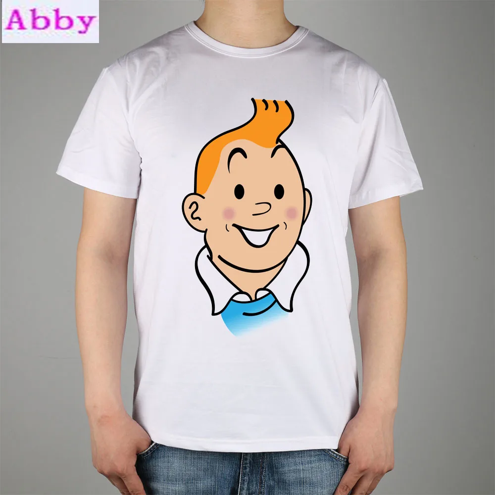 Tintin adventure/Классическая футболка с героями мультфильмов Приключения Тинтина