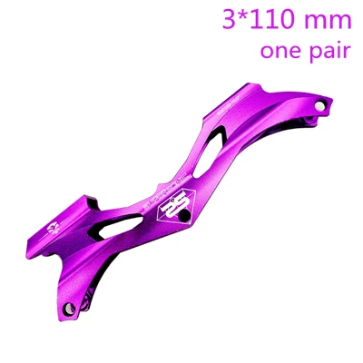 Скорость коньки кадр 3x110 с колесами - Цвет: purple frame