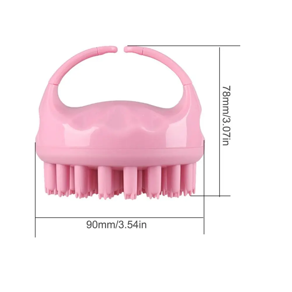 Multi-function Spa Slimming Massage Brush Silicone Head Scalp Massage Washing Comb Shampoo Shower Bath Brush