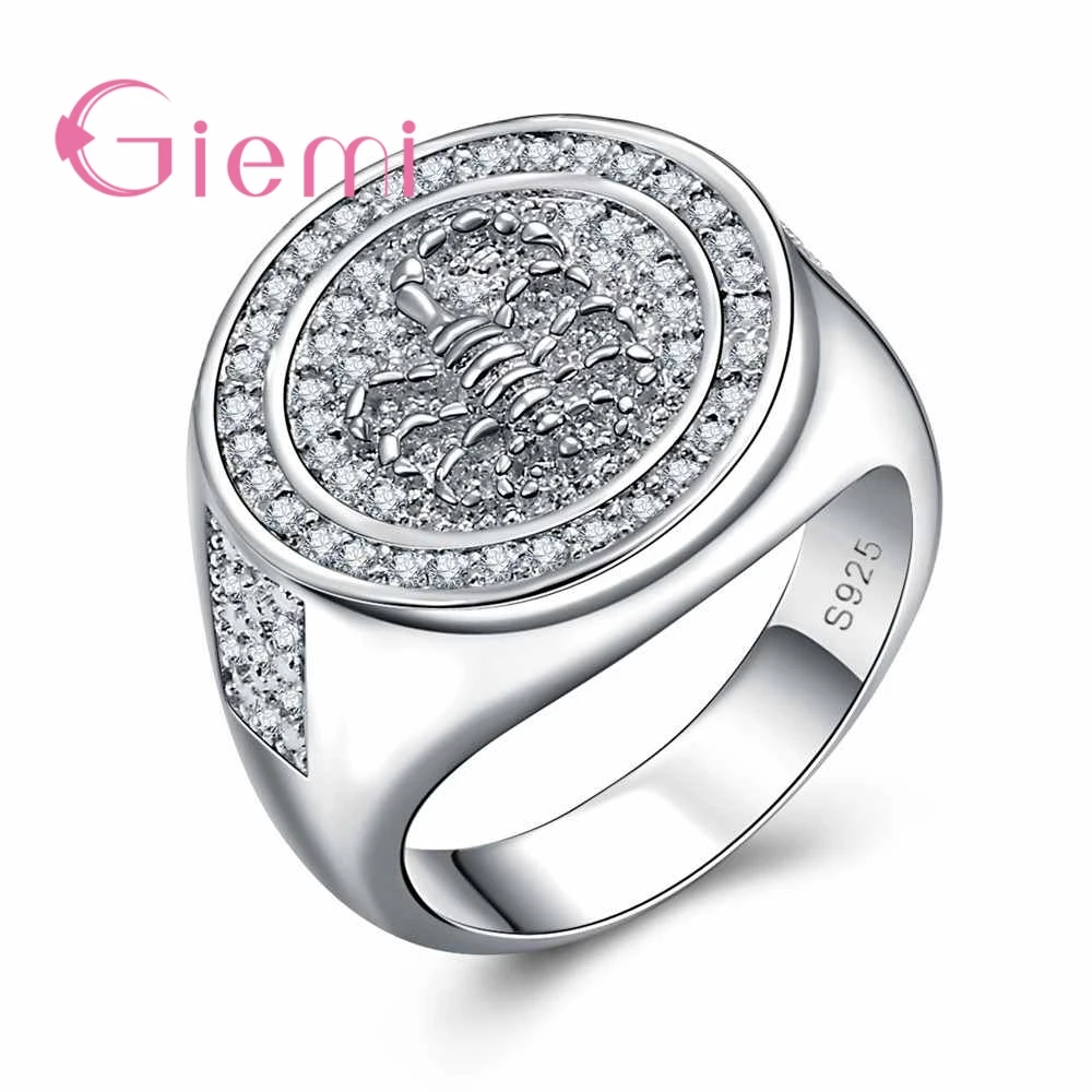 New Fashion 925 Sterling Silver Exquisite Round Love Friendship Ring Women Men Simple Cute Animal Jewellery Lady | Украшения и