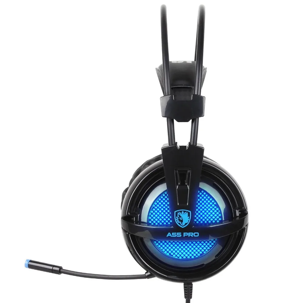 SADES A55 Gaming headset повязка проводной вибрации Наушники Стерео регулятор громкости super