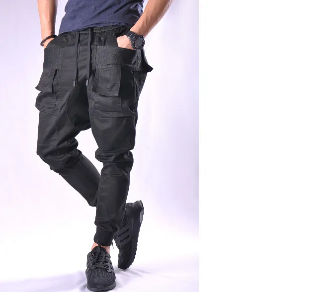 Недорогая модная повседневная одежда комбинезоны с карманами большие штаны