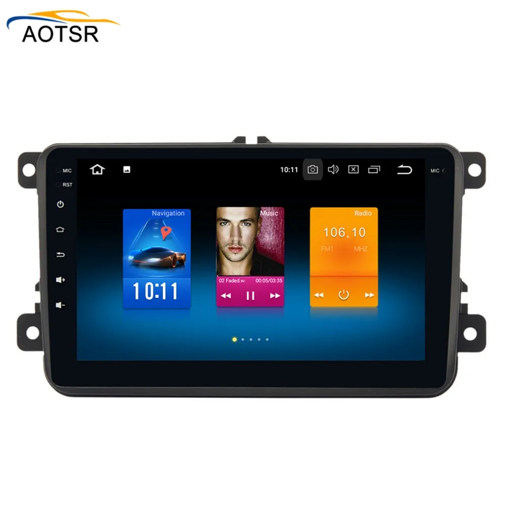 2 DIn автомобильный DVD 8 'HD для Фольксваген Поло MK5 2010 GOLF MK6 2003 2009 Android 0 octa coreWith GPS
