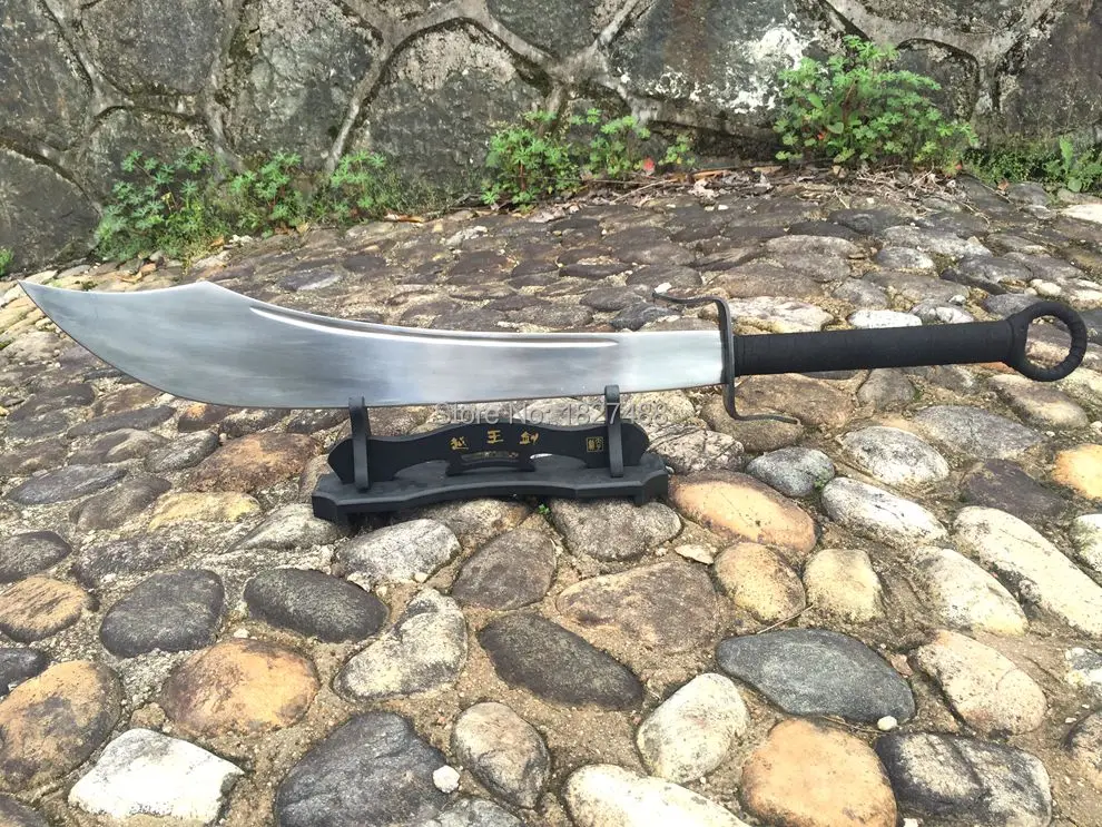 Острый нож ручной работы KungFu Broadsword DaDao с лезвием из высокоуглеродистой стали