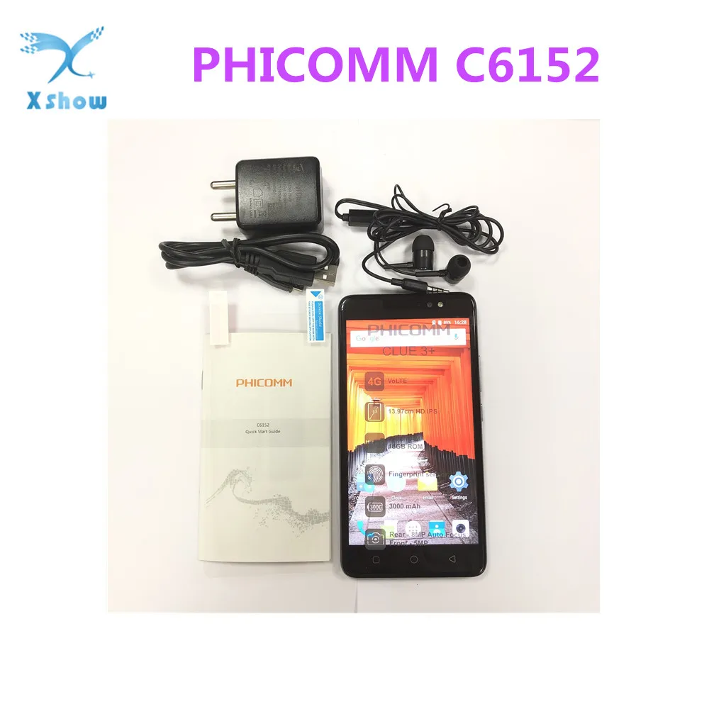 Смартфон PHICOMM C6152 экран 5 дюйма 2 Гб ОЗУ 16 ПЗУ камера Мп + 8 две Sim карты аккумулятор