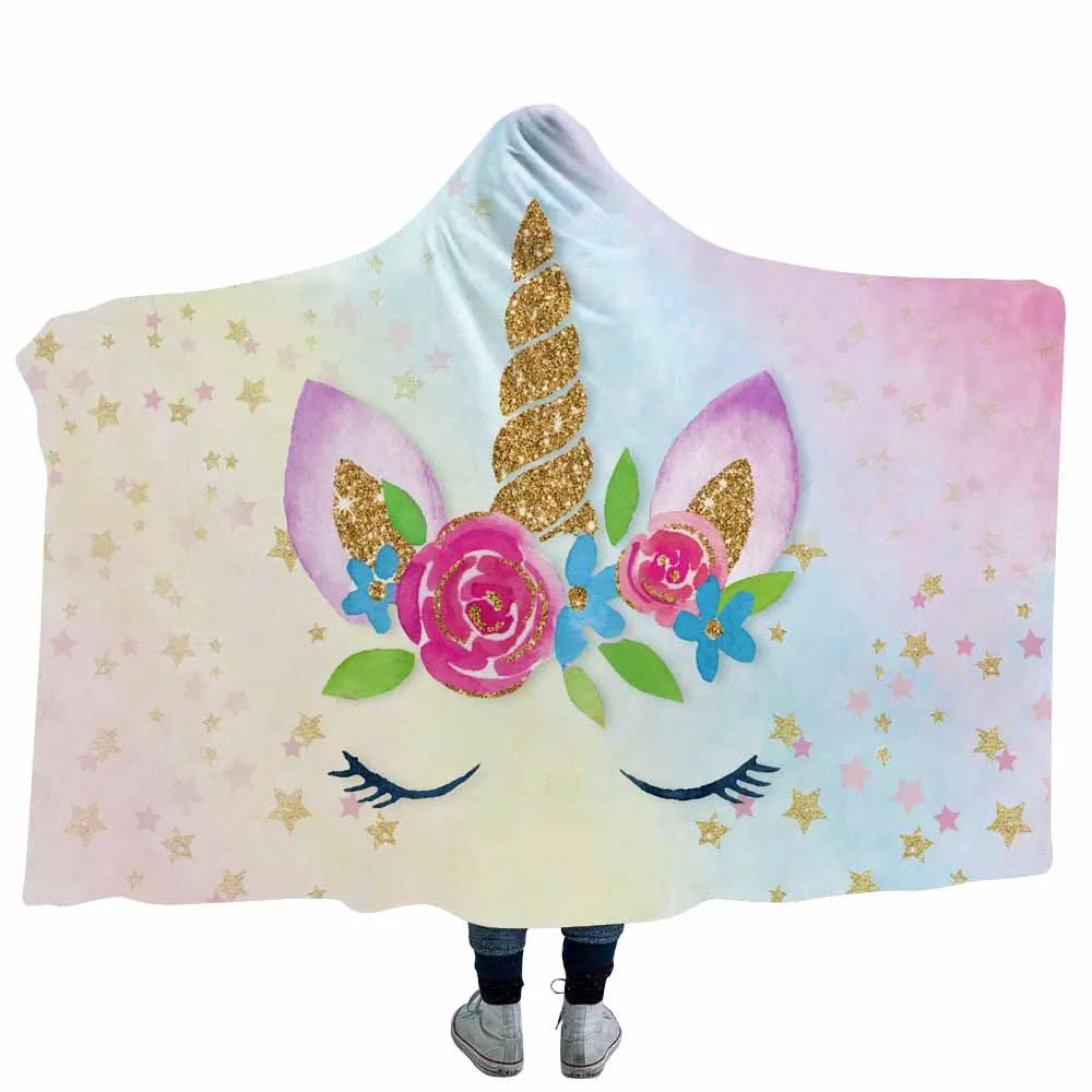 Новое мультяшное фантастическое флисовое одеяло Lannidaa для детей и взрослых милое