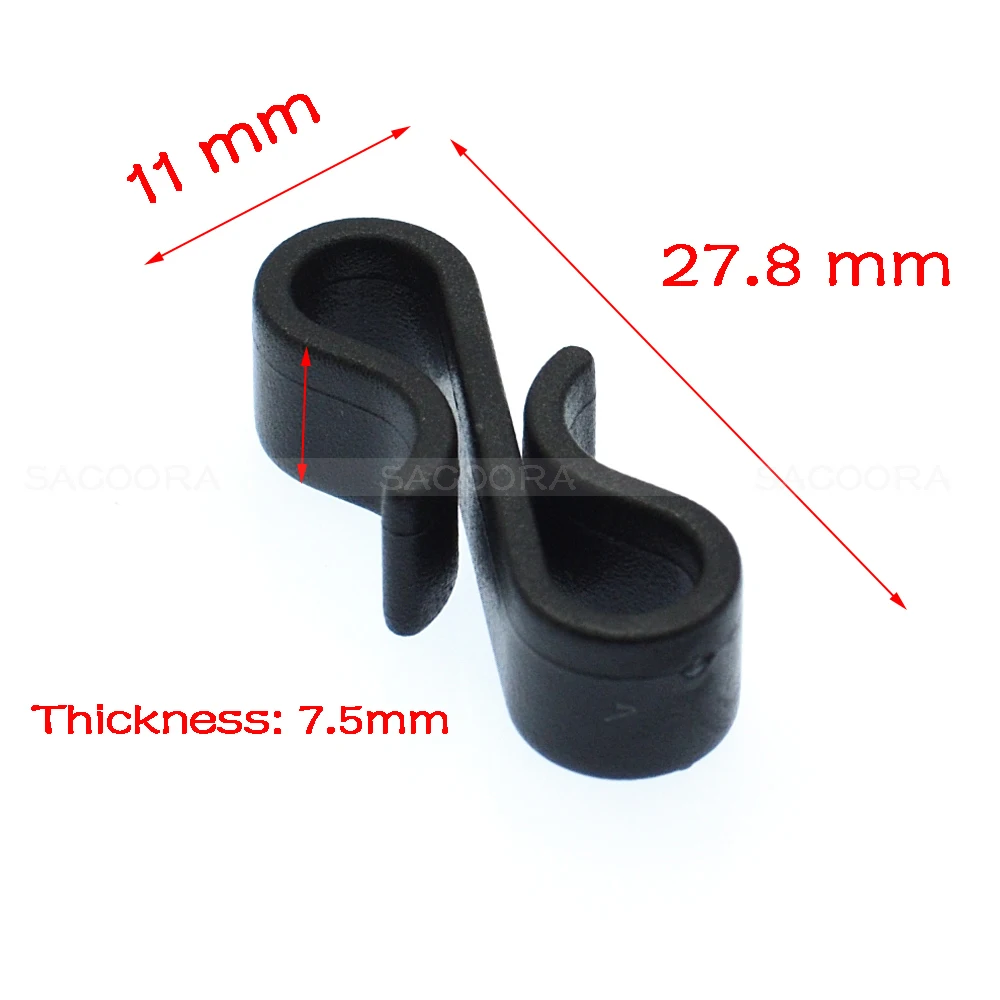 Черная пластиковая пряжка HardwareBelt клипса на лямку для рюкзака тактическая сумка