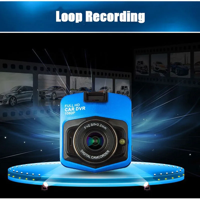 оригинальная автомобильная мини DVR камера GT300 Dashcam Full HD 1080P видеорегистратор с