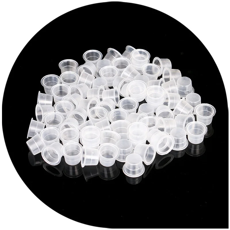 Одноразовые пластиковые микроблейдинг чернила для татуажа 100 шт. S/M/L чашки