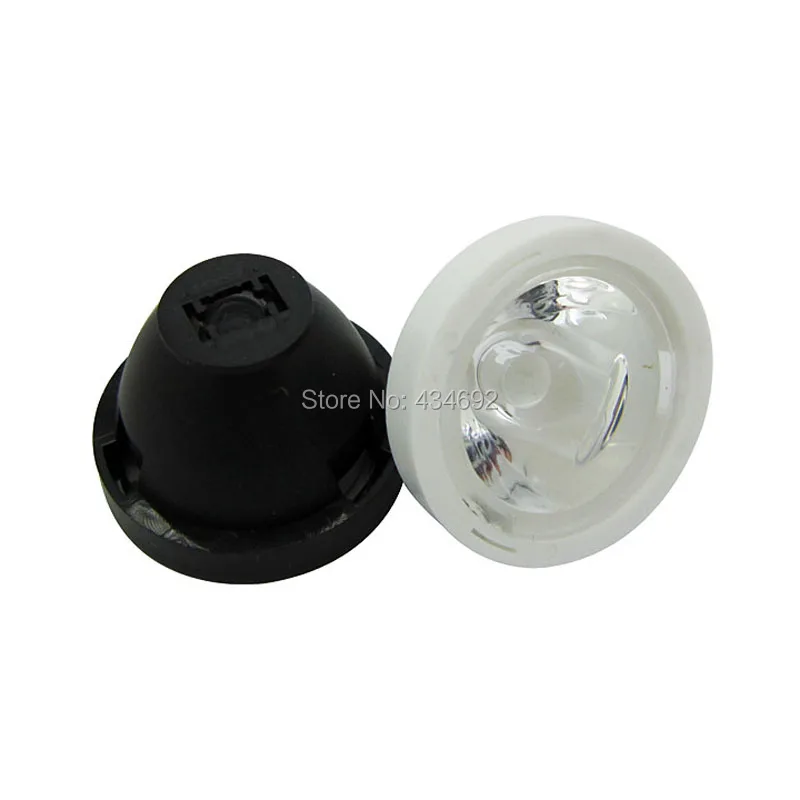 50 шт. чёрные светодиодные лампы 60 градусов 20 мм|led lens reflector collimator|reflector collimatorled |