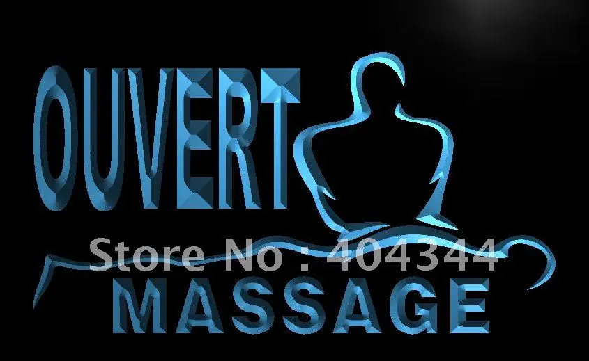 

LK185- OUVERT Massage OPEN Decor LED Neon Light Sign home decor crafts