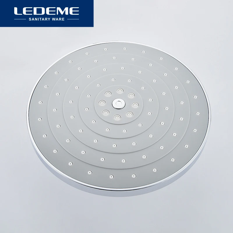 ledeme modern style bathroom shower faucet set rainfall head mixer taps hand shower waterfall rain bathroom faucets tap l2410 free global shipping