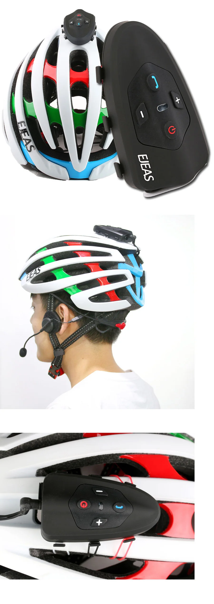 Ejeas Eagle 2 Rider велосипедный переговорный Bluetooth мотоциклетный шлем гарнитура 1200 м полный дуплекс говорящий домофон