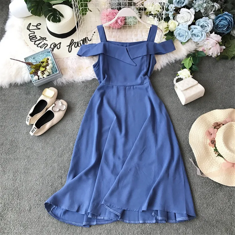 Женское вечернее платье с открытыми плечами OCEANLOVE элегантное однотонное