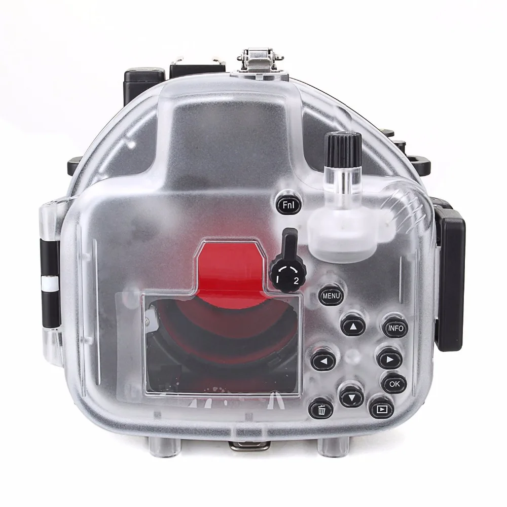 

Meikon 40M/130ft Waterproof Underwater Camera Housing Diving Case for Olympus E-M5 II Can Be used with 12-50mm Lens+ Red Filter