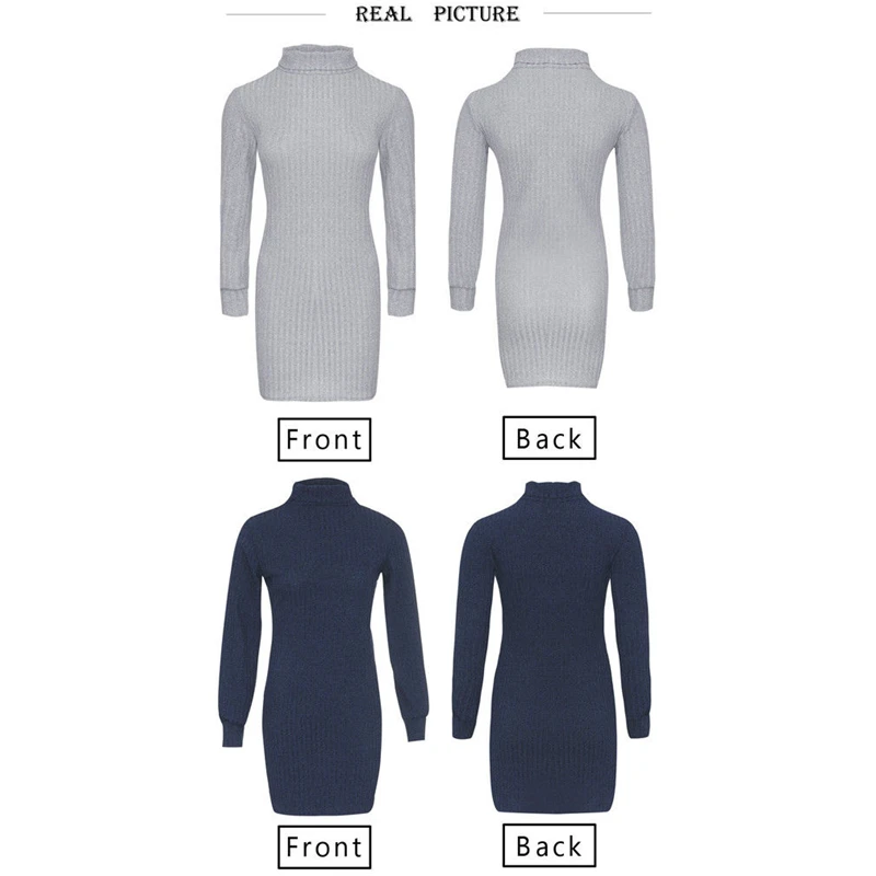 Новое поступление женское модное платье осенне зимнее вязаное повседневное мини