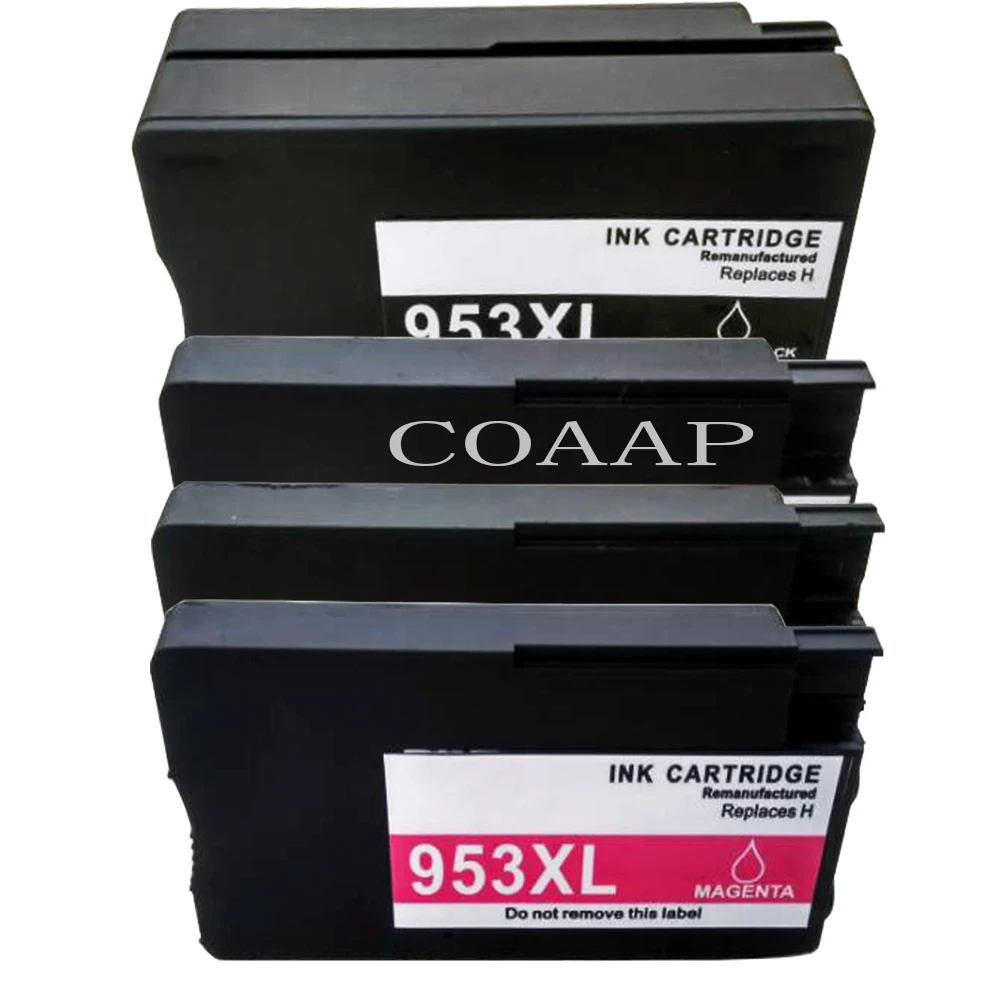 4 запасных картриджа для hp Officejet Pro 953 7740 8210 8218 8710 8715 8718 8719 8720 8725 8728 8730 | Компьютеры и