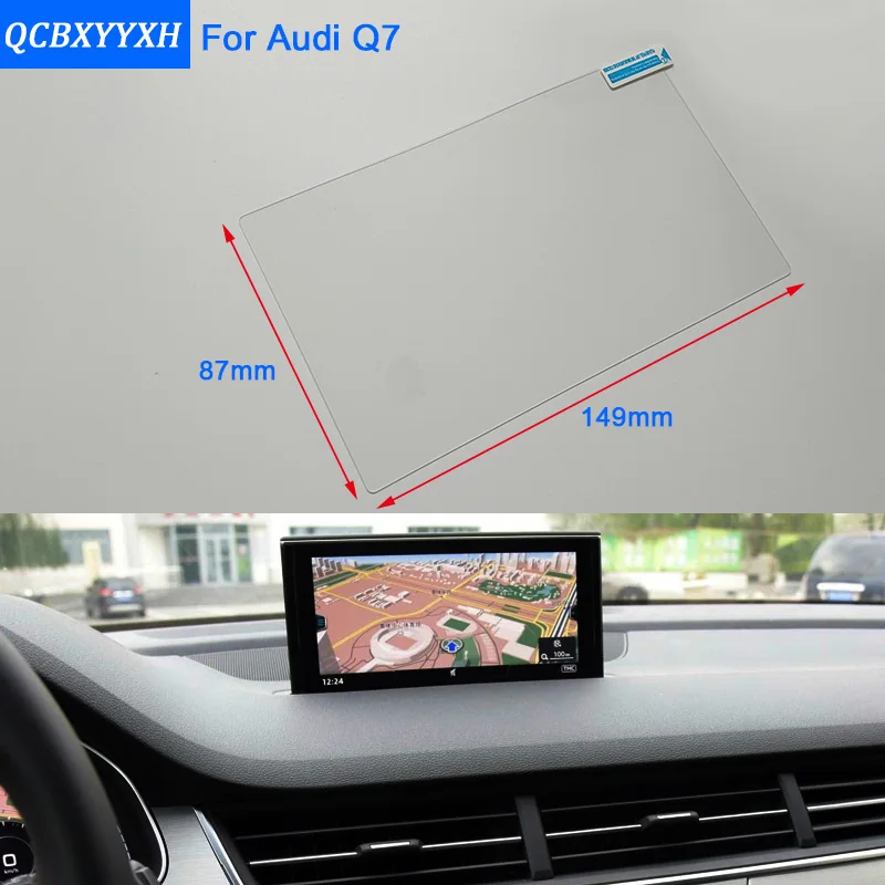 QCBXYYXH For Audi Q3 Q5 Q7 Car Styling GPS Navigation Screen Glass Protective Film Dashboard Display | Автомобили и мотоциклы