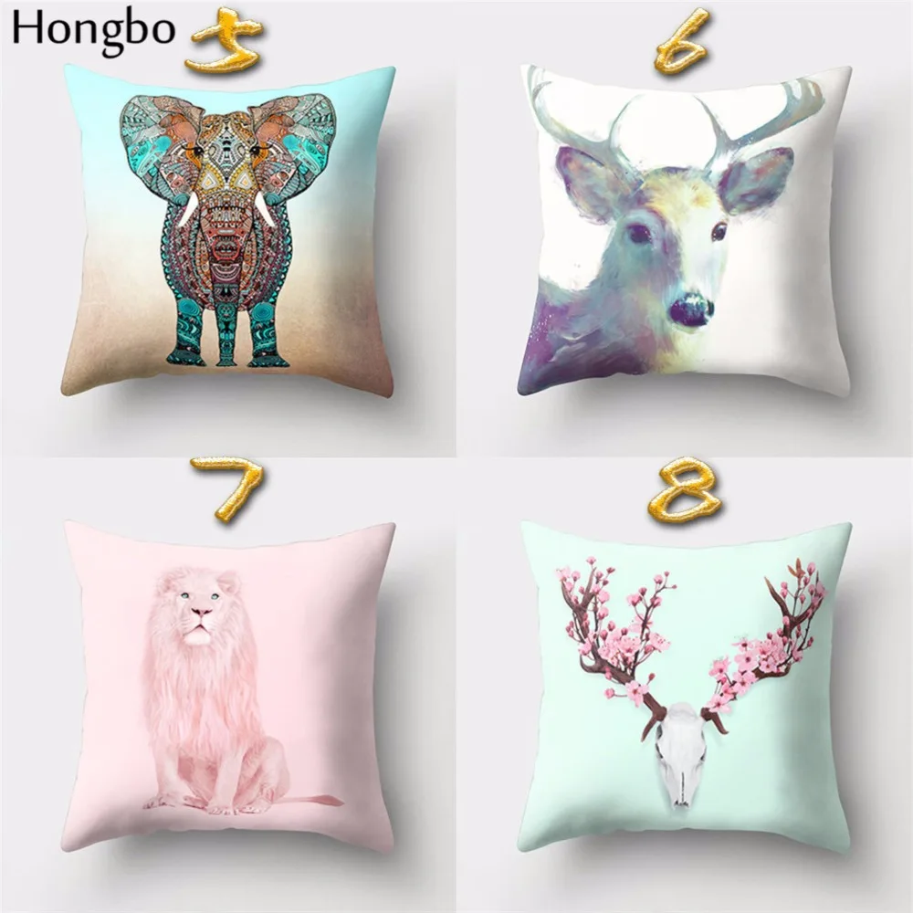 Хунбо 1 шт. домашний декор Винтаж Рождественский Чехол на подушку лосем и слоном