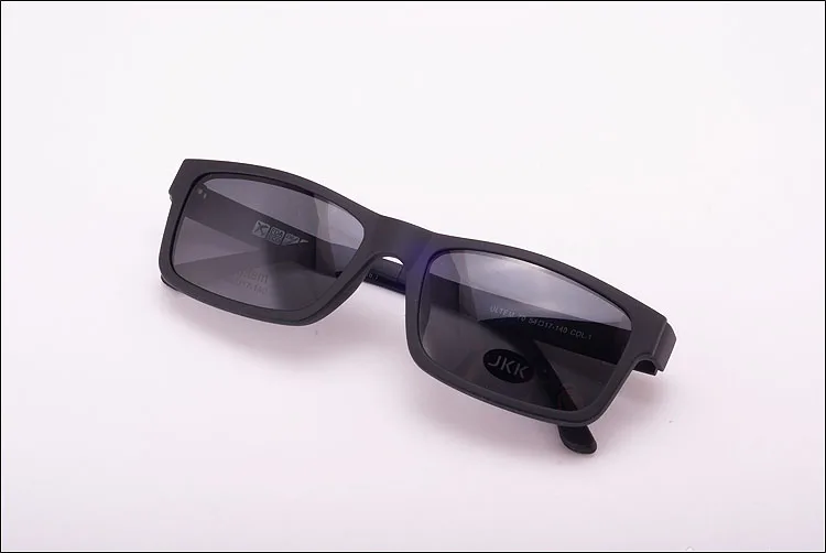 Full Frame Male and Female myopia Glasses Magnet Clip Small Size Eyeglasses 50 Sand Black Polarizing Sunglasses JKK104