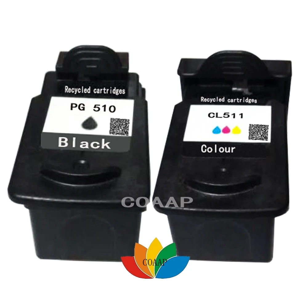 

2PCS Compatible PG 510 CL 511 Ink Cartridge for Canon Pixma MP280 MP480 IP2700 MP240 MP250 MP260 MP270 MP490 PRINTER