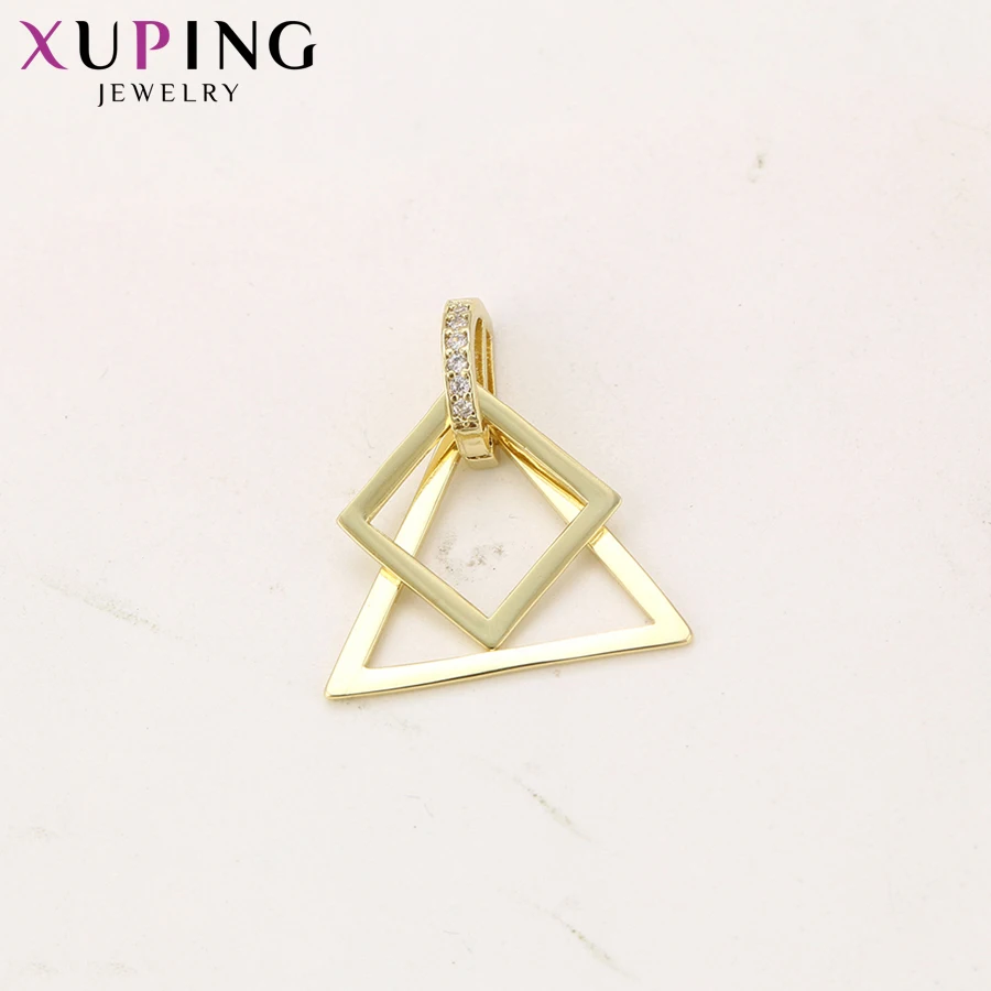 Xuping Jewelry Fashion Triangle Design Earrings Light Yellow Gold Color Plated for Women Thanksgiving Gift 94427 | Украшения и