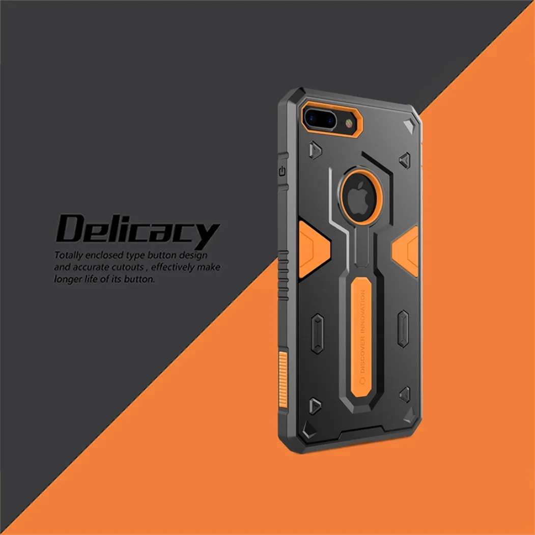 Чехол для iphone 7 8+ Plus, чехол из натуральной кожи Nillkin Defender 2, роскошный чехол из ТПУ+ поликарбоната, защитная задняя панель для телефона, чехол для iphone 8 7 Plus