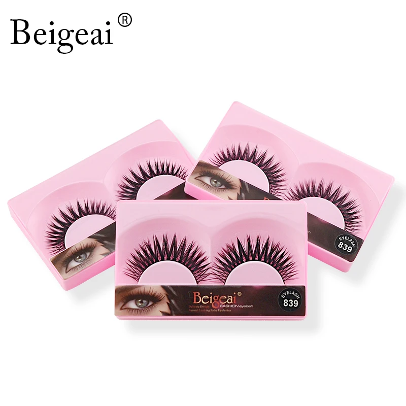 Новинка 10 пар Набор накладных ресниц ручной работы Инструменты для наращивания