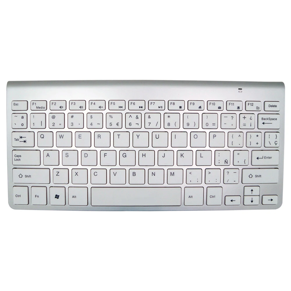 Клавиатура с испанскими и английскими персонажами ультра тонкая беспроводная