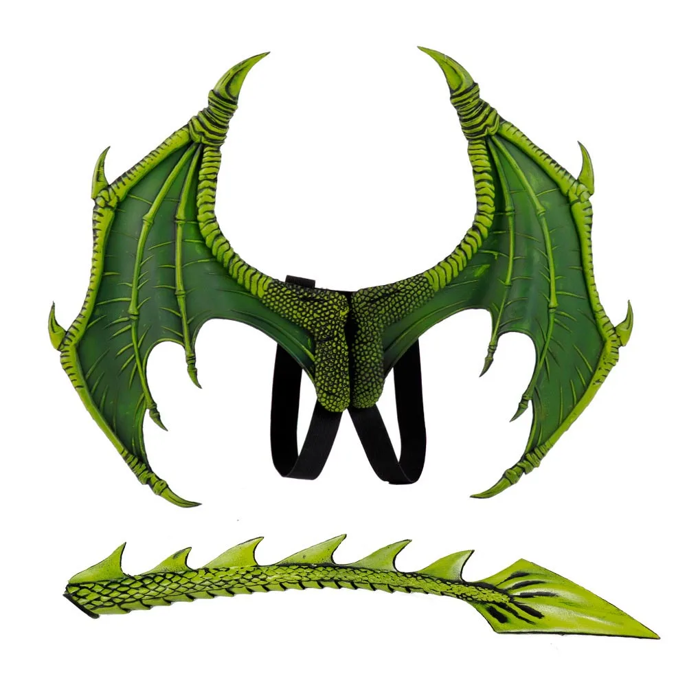 VEVEFHUANG Kосплей Animal Wings Cosplay крылья Kigurumi Dragon Purim Christmas Gift Carnival Party Kids Set Tail Children's Day