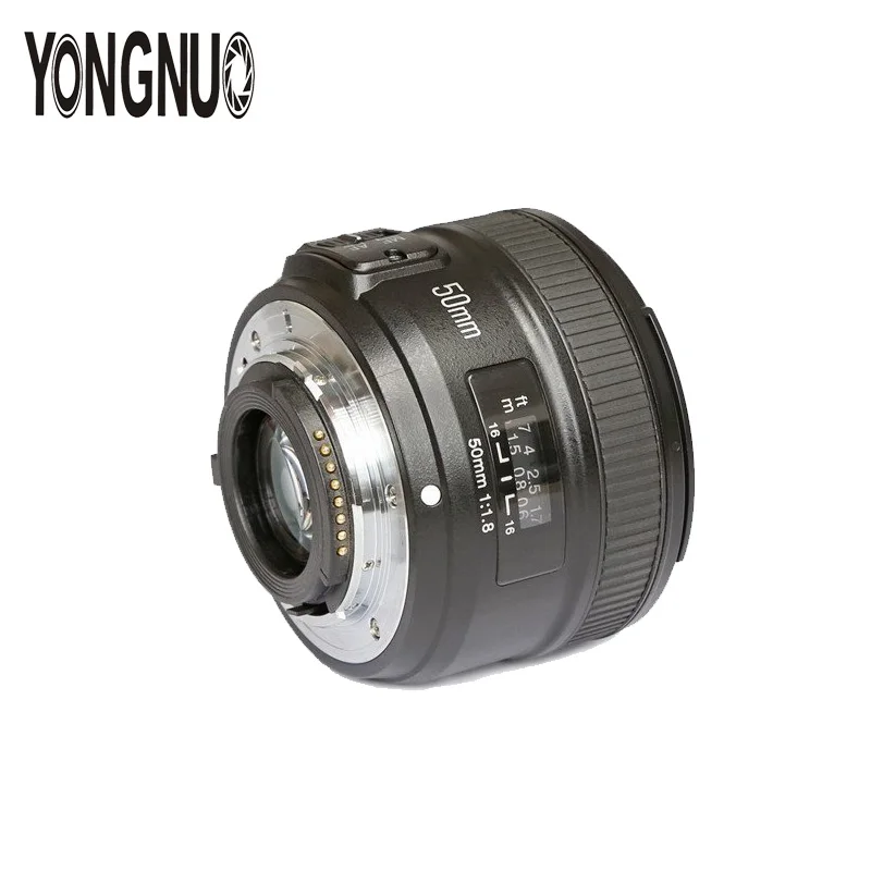 Объектив YONGNUO YN50MM F1.8 с большой диафрагмой и автофокусом для зеркальных камер Nikon