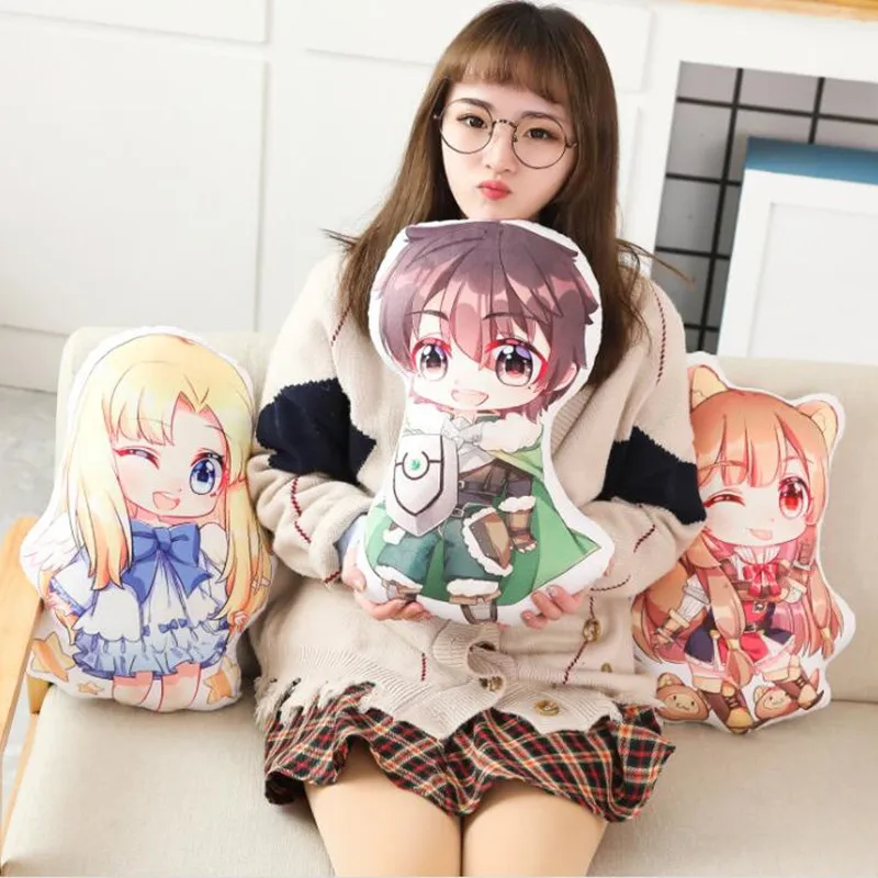 Восходящий из щита герой Naofumi Iwatani 50 см Мультяшные мягкие куклы подушка игрушки