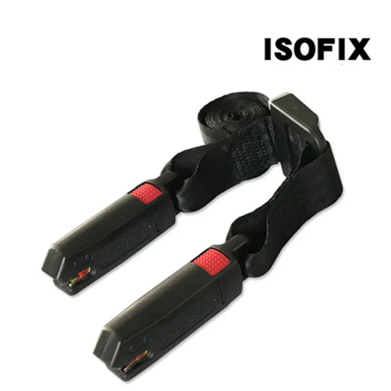 Автомобильный фиксатор ISOFIX, защелка, разъем для ремня, интерфейс подключения для ребенка, детское автомобильное безопасное сиденье, детские сиденья, ISOFIX, автомобильное сиденье, безопасность P - Название цвета: Черный