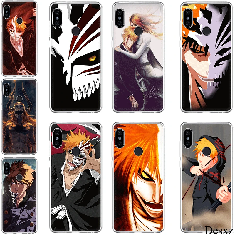 Чехол для телефона Xiaomi Redmi 3S 3 4A 4X5 5A 5 Plus 6 6A S2 7 Go Pro bleach ichigo полая маска Жесткий ПК