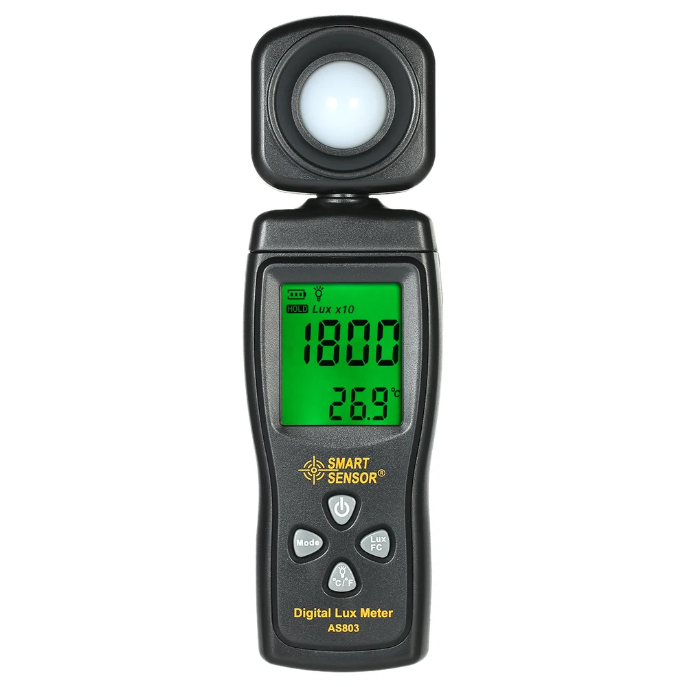 Портативный Люксметр AS803, цифровой светильник, люксметр, фотометр, УФ-измеритель, УФ-радиометр, ЖК-люксметр, фотометр, фотометр