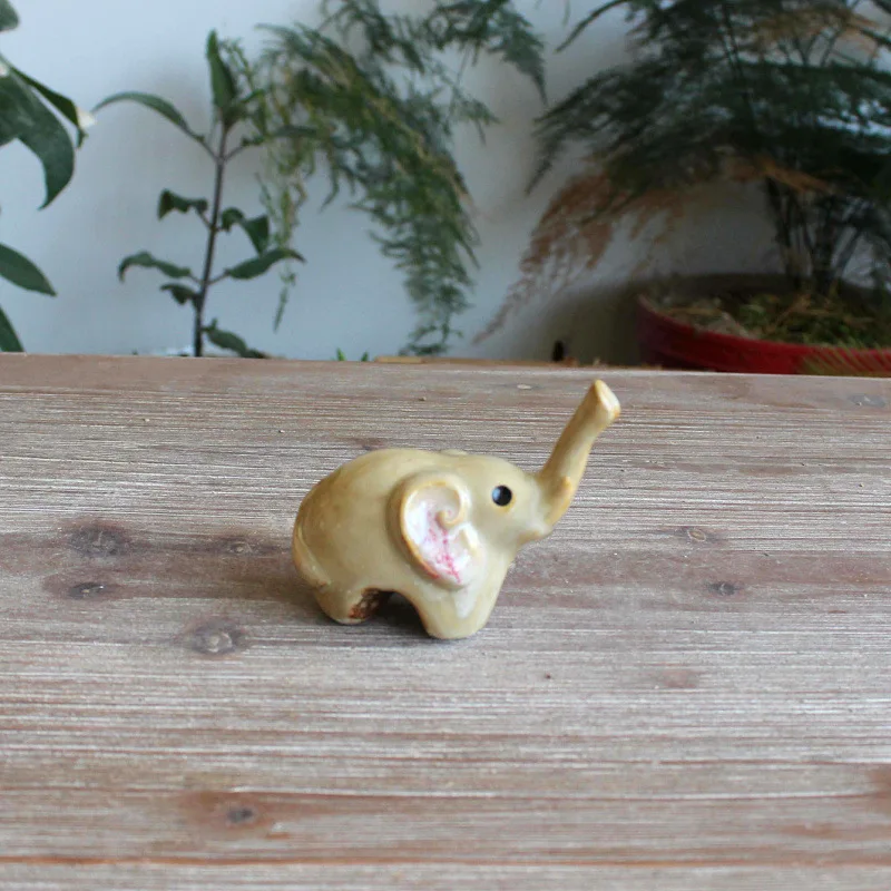 Современная Абстрактная статуя слона BUF 2 шт./компл. керамические украшения