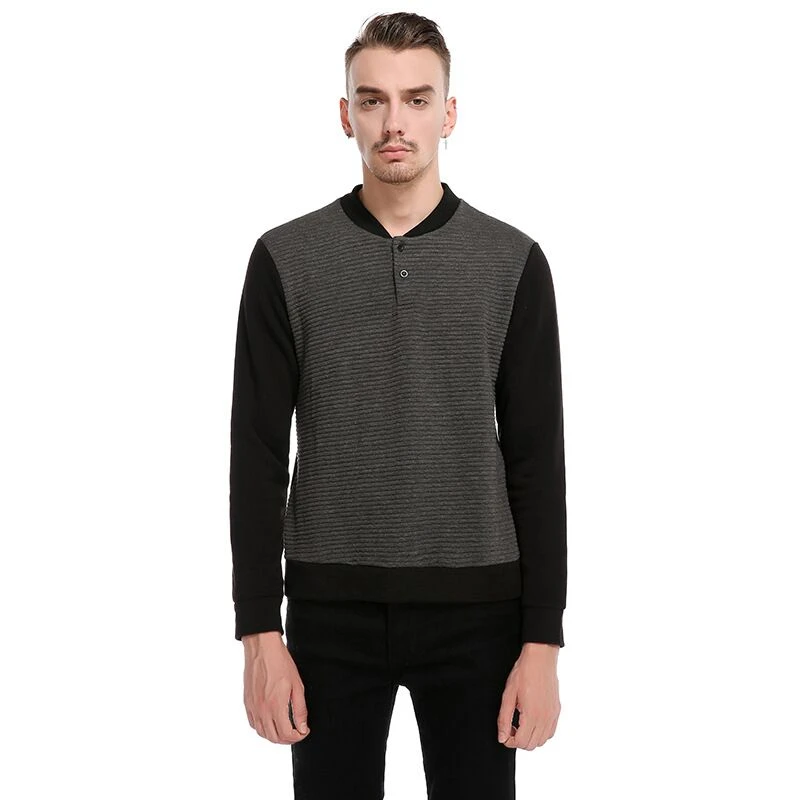 2018 Новый Для мужчин монолитным балахон мужской с длинными рукавами куртка