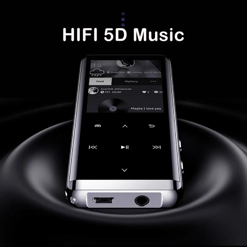 Портативный 8 ГБ диктофон OTG Bluetooth MP3 плеер 1,8 дюймов сенсорный экран мини HIFI 5D музыкальный плеер mp3-плееры для iPhone Xs 8