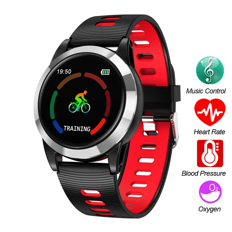 Смарт часы для мужчин Android IOS Smartband фитнес браслет с пульсом монитор сна трекер