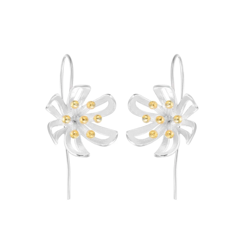 Женские серьги капельки Chereda с цветами простой дизайн|drop earrings|earrings fashionfashion drop