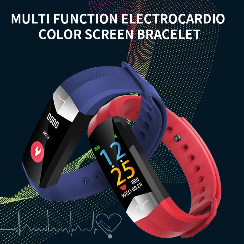 L8STAR умные наручные часы браслет CD01 ECG PPG fit кровяное давление кислорода HRV мужской