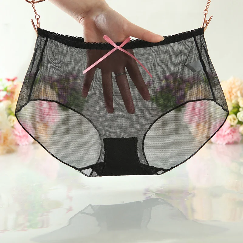 Женское нижнее белье Летние однотонные ультра тонкие мягкие прозрачные